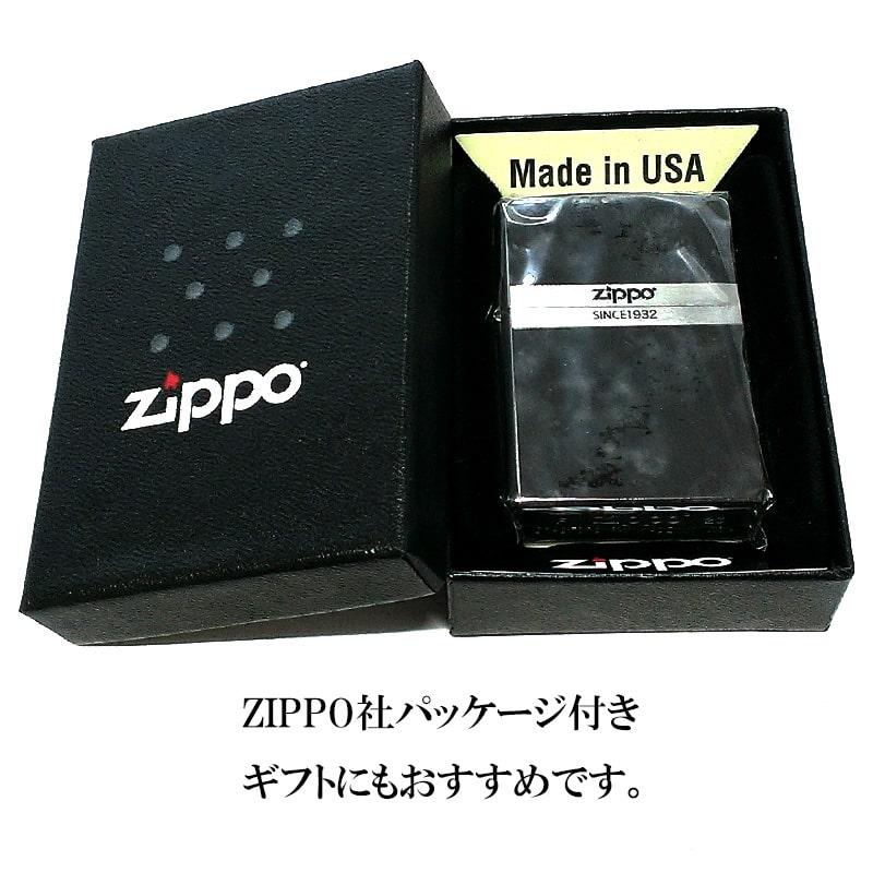 ZIPPO（ジッポー） ブラック マーブル ライター ジッポ おしゃれ 彫刻