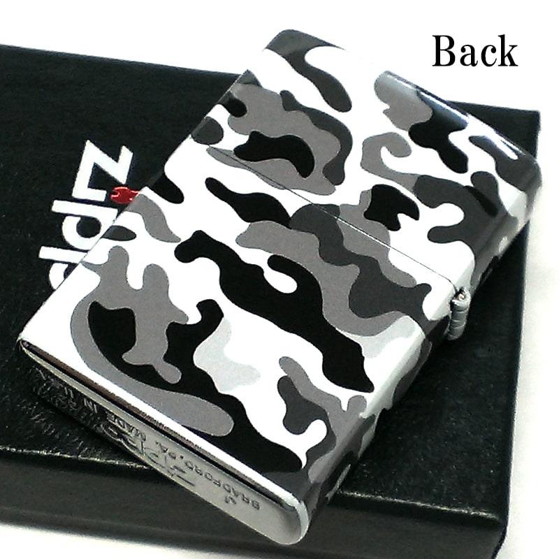 ZIPPO（ジッポー） 迷彩 グレー ブラック ジッポ ライター 5面連続加工