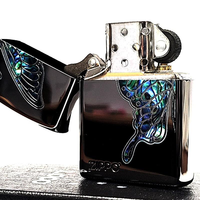 ZIPPO（ジッポー） ライター ブルーバタフライ ジッポ 両面加工 