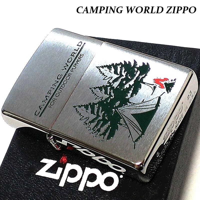 バートン　burton ジェフブラッシー　zippo ジッポ　激レア　キャンプ ZIPPO（ジッポー） ライター キャンピングワールド ジッポ シルバー