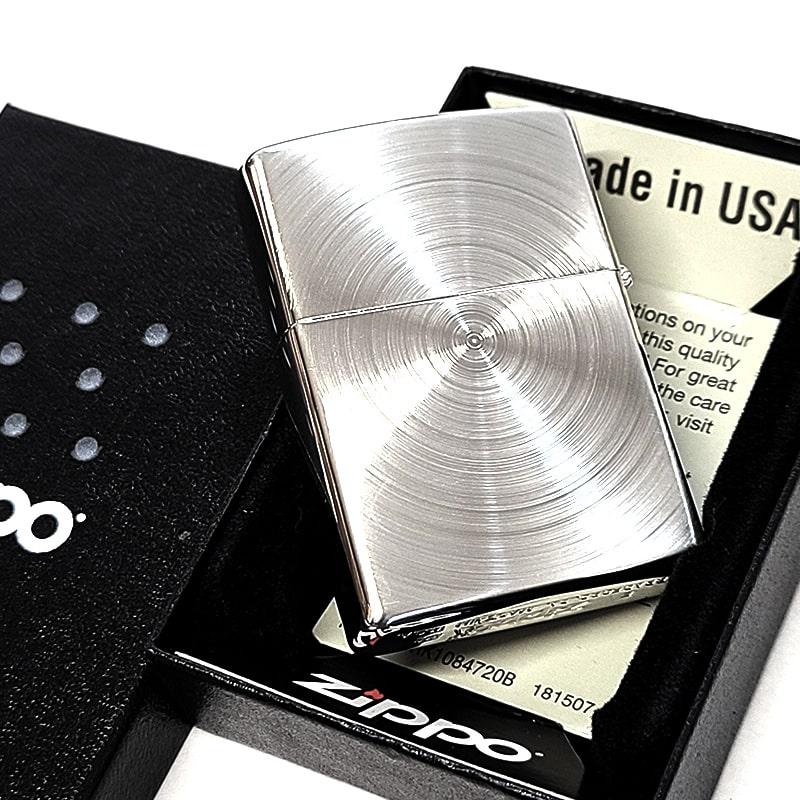 ZIPPO（ジッポー） ライター シルバースピンカット ジッポ 両面加工