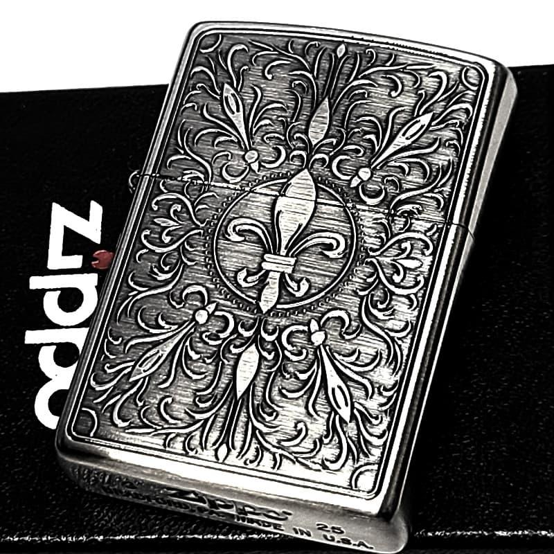 ZIPPO（ジッポー） ライター リリークラシック ユリ 彫刻 ジッポ