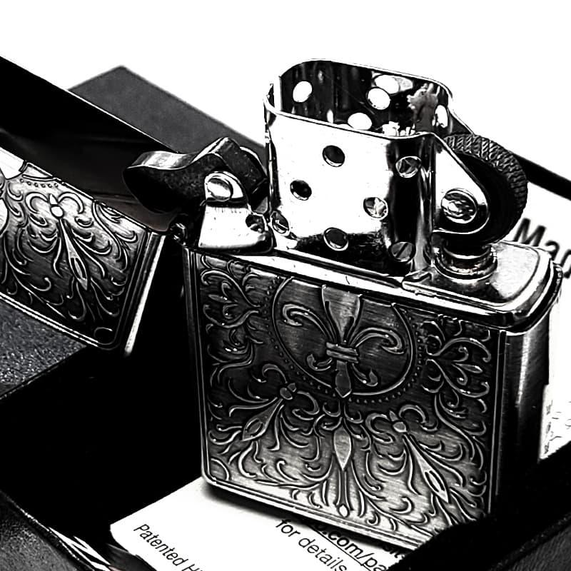 ZIPPO（ジッポー） ライター リリークラシック ユリ 彫刻 ジッポ
