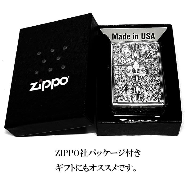 ZIPPO（ジッポー） ライター リリークラシック ユリ 彫刻 ジッポ