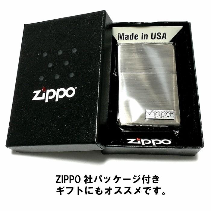 ZIPPO ライター ロゴメタル アンティークニッケル ジッポ 古美仕上げ
