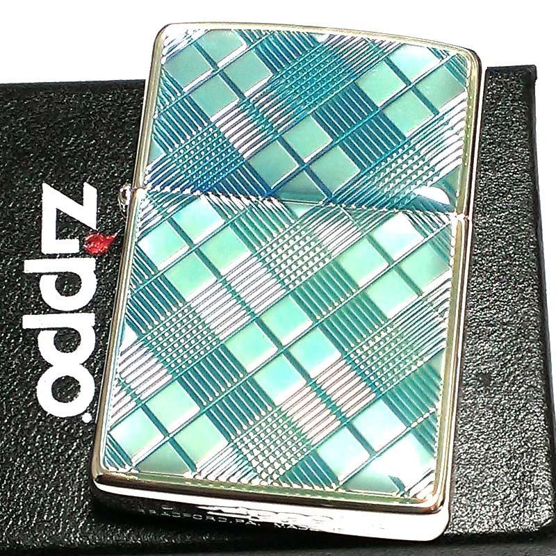 ZIPPO（ジッポー） クリアエポキシ エメラルドブルー ダイヤモンド