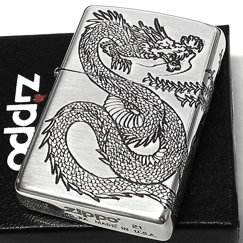 ZIPPO（ジッポー） ライター ドラゴン 鳳凰 ジッポ 龍 シルバー 御守り