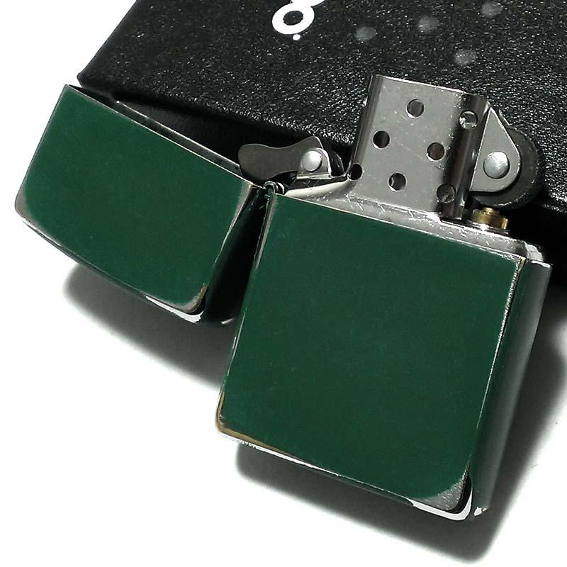 ZIPPO ライター ユーズドペインティング グリーン ジッポ
