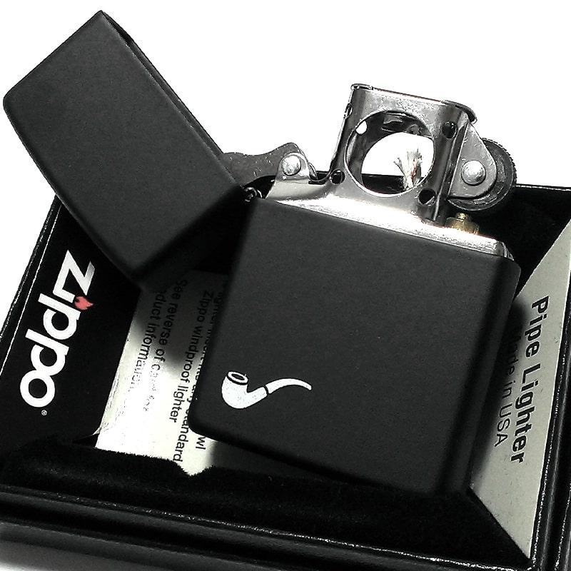 【新品未使用】Zippo ブラックマットオイルライター 箱付き ZIPPO ライター パイプ用ユニット ブラックマット ジッポ パイプ