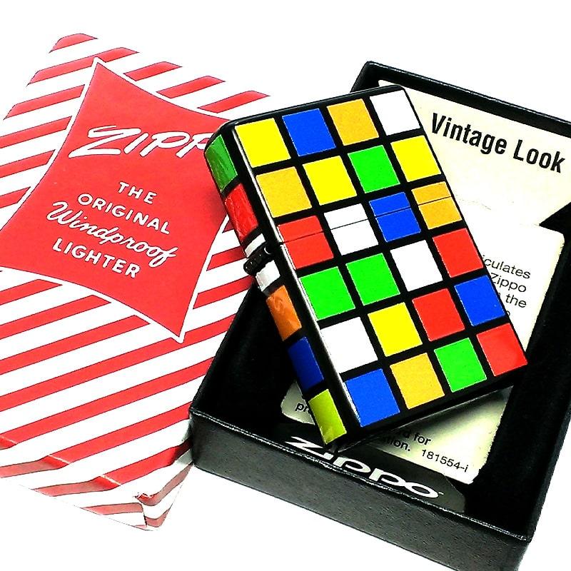 ZIPPO（ジッポー） ライター 可愛い 1937レプリカ キューブ柄 ジッポ 5