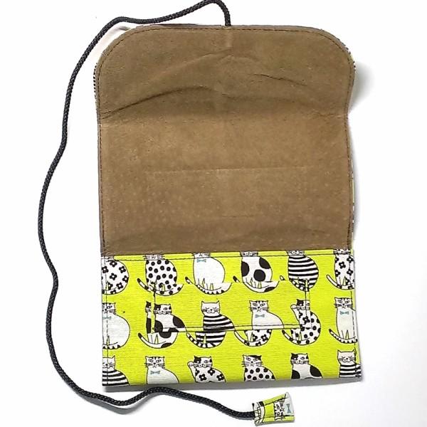 シャグポーチ 手巻きタバコ用ロールアップポーチ 猫柄 ねこ ガラネコ