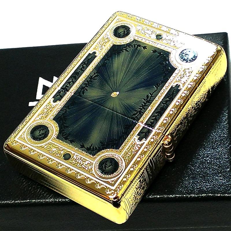 Zippo Vintage Series 1937 ゴールドライター High Polish Brass Vintage w/ Slashes Windproof Lighter