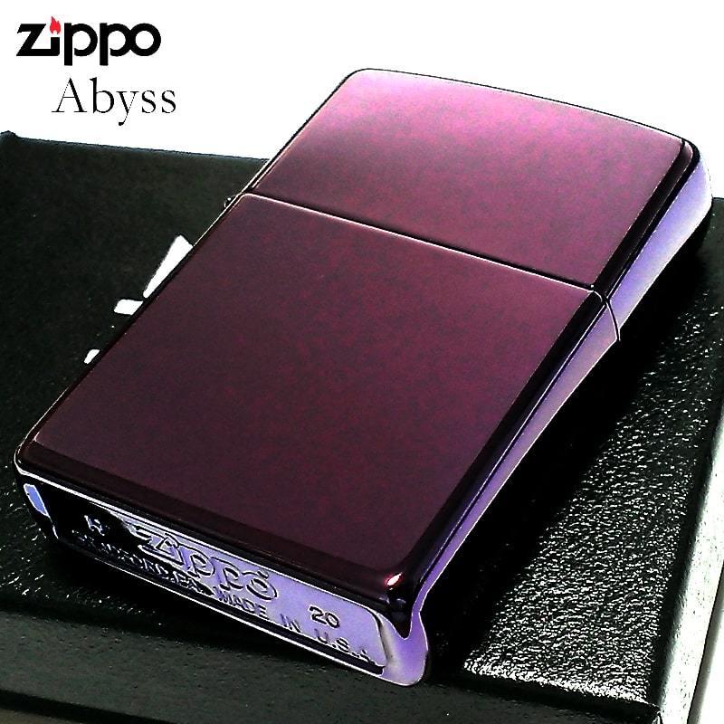 ZIPPO ライター パープル ジッポ 無地 アビス シンプル 鏡面 かっこいい 紫 定番 おしゃれ メンズ ギフト プレゼント｜hayamipro｜04