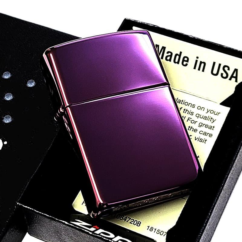 ZIPPO（ジッポー） ライター パープル ジッポ 無地 PVDチタン