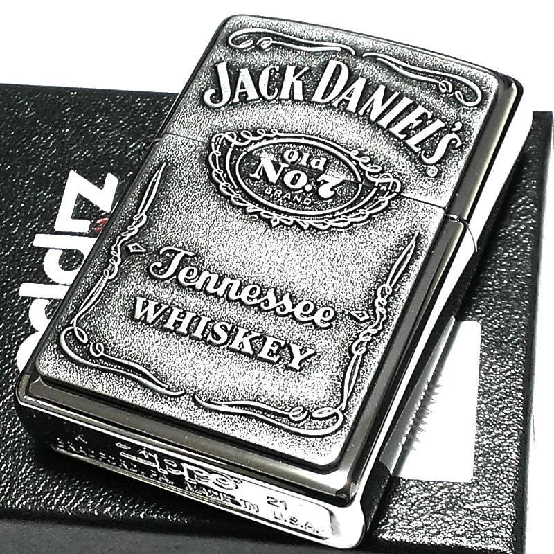ZIPPO - ともし火 手玉ダニエル お酒 ジッポ JACK DANIELS 金属元素 クロームハイポリッシュ 立体細工 かっこいい 差し上げ物 オイルライター-喫煙具、ライター