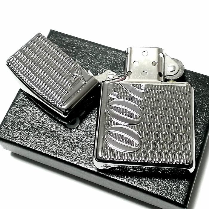 ZIPPO アーマー 007 ジッポ ライター 鏡面シルバー 深彫り彫刻 映画