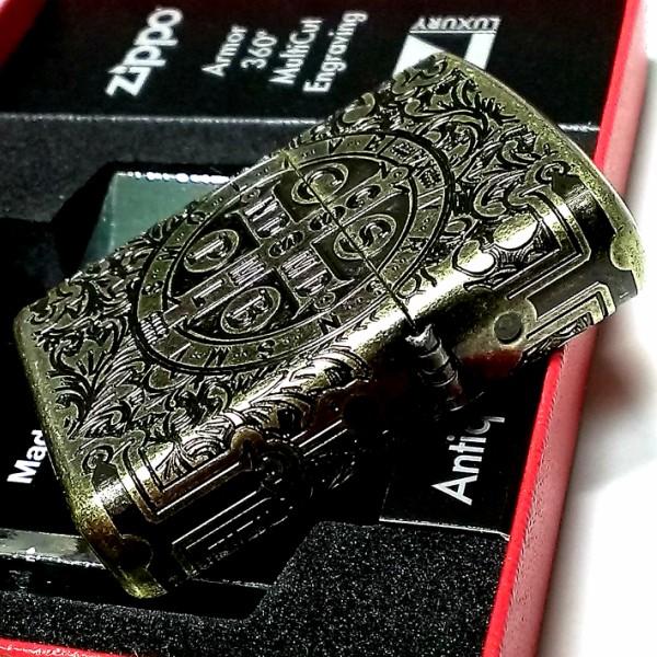 ZIPPO ライター アーマー ジッポ 4面連続彫刻 360°マルチカット