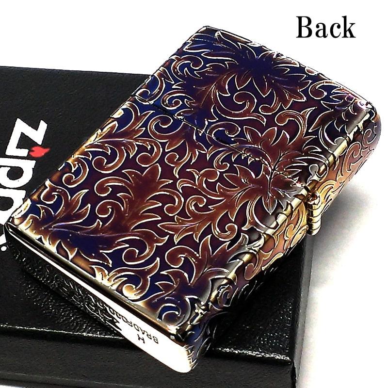 ZIPPO 限定 オーロラシルバー 唐草 ジッポ ライター シリアルNo