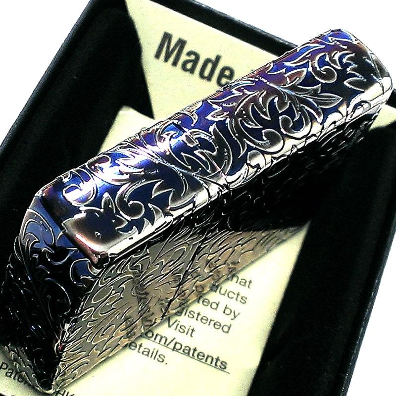 ZIPPO（ジッポー） 限定 オーロラシルバー 唐草 ジッポ ライター