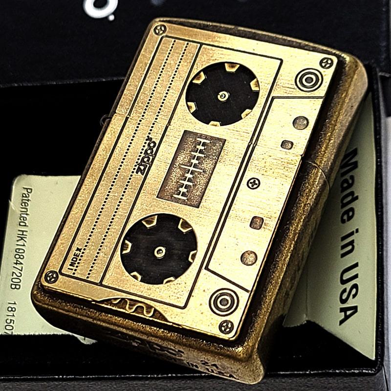 ZIPPO（ジッポー） ライター カセットテープ ギミックメタル 面白い