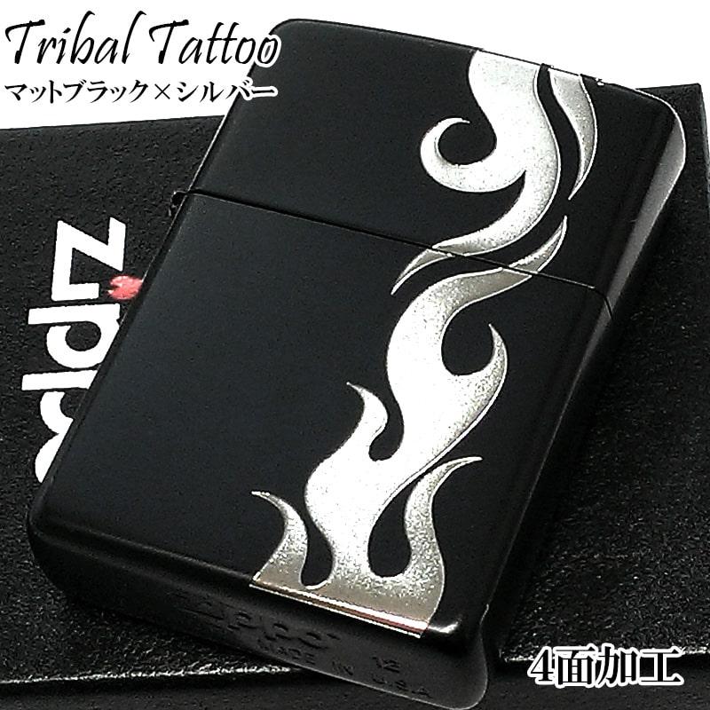 ZIPPO ライター トライバル タトゥー ジッポ TRIBAL TATTOO シルバー  