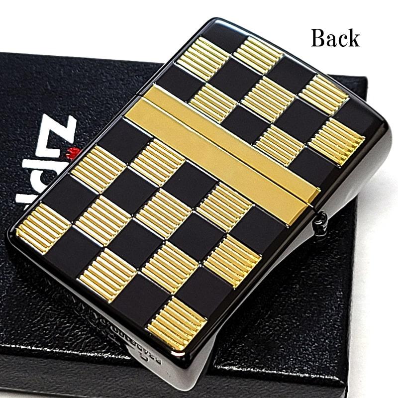 ZIPPO（ジッポー） ライター チェック柄 ブラックニッケル おしゃれ