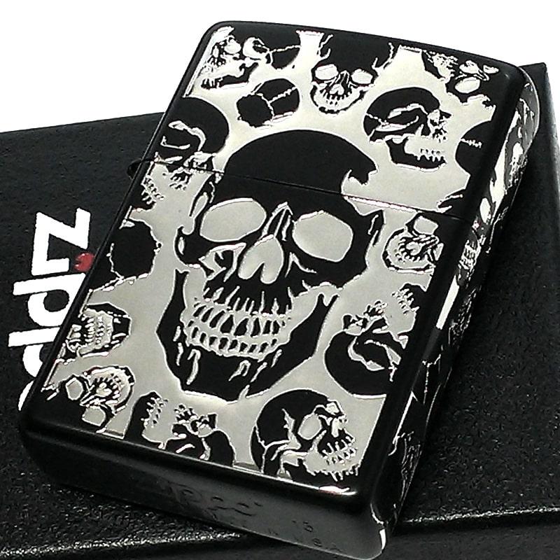 ZIPPO（ジッポー） ライター 5面スカル ジッポ マットブラック 骸骨