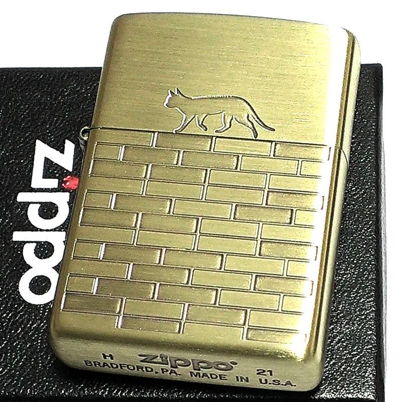ZIPPO（ジッポー） ZIPPOライター 可愛い キャット ジッポ ねこ レンガ