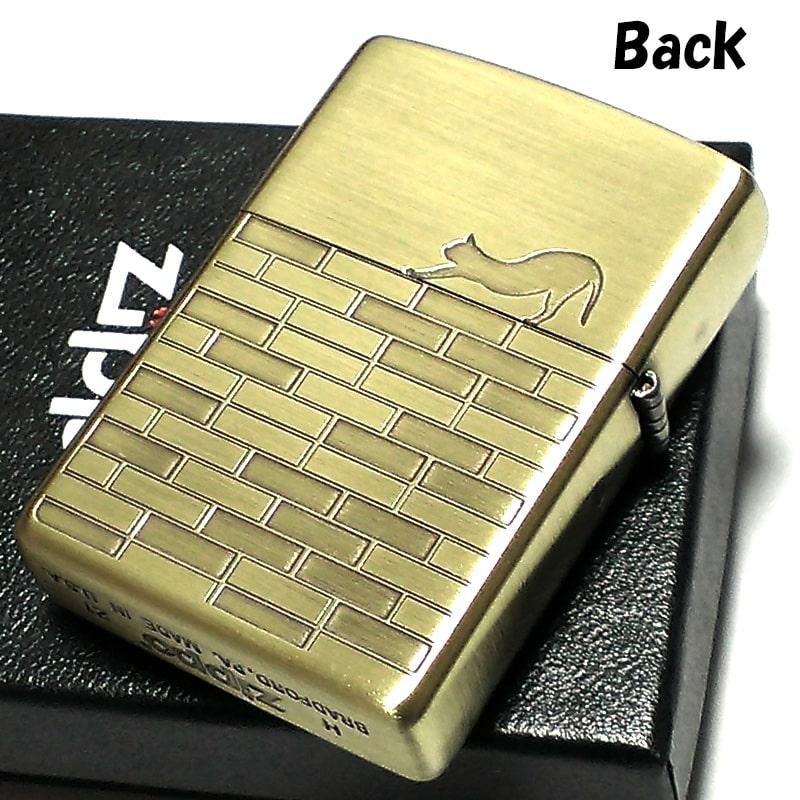 ZIPPO（ジッポー） ZIPPOライター 可愛い キャット ジッポ ねこ レンガ
