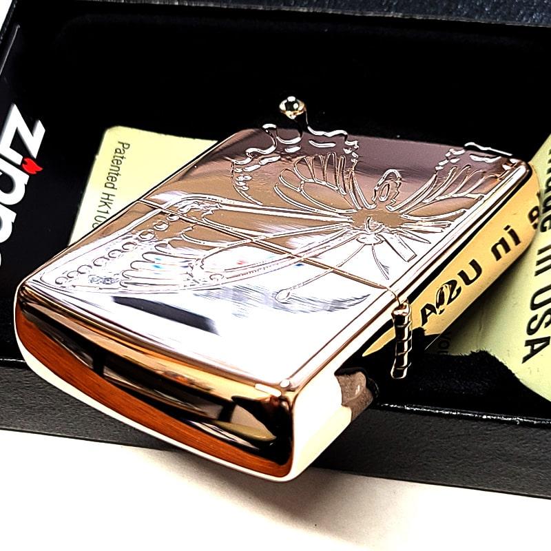 ZIPPO（ジッポー） ライター 蝶 バタフライ スワロフスキー 美しい