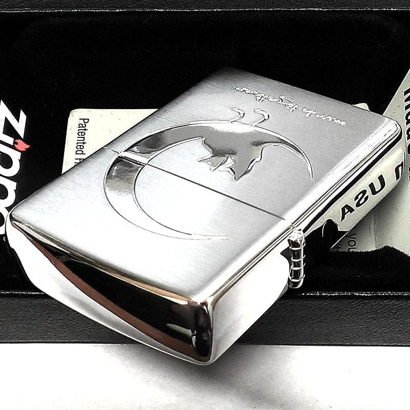 ZIPPO（ジッポー） ネコ CAT & MOON ジッポ ライター 月 猫 かわいい 