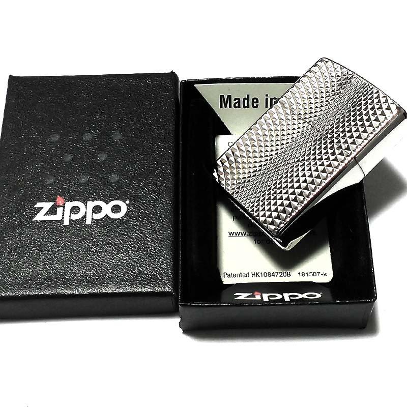 Zippo ライター 銀いぶしメッキ　リューター彫刻両面　新品未使用　オマケ付 ZIPPO ジッポー ライター オールドデザイン エッチング 2面連続