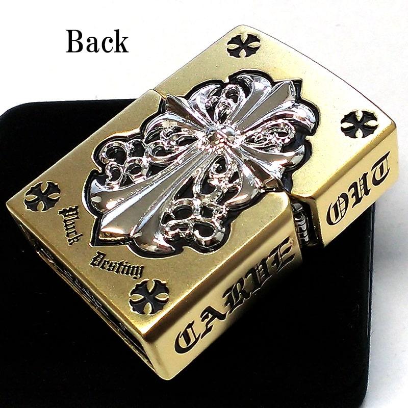 ZIPPO（ジッポー） ライター メタルジャケット 金銀 ジッポ ザイン