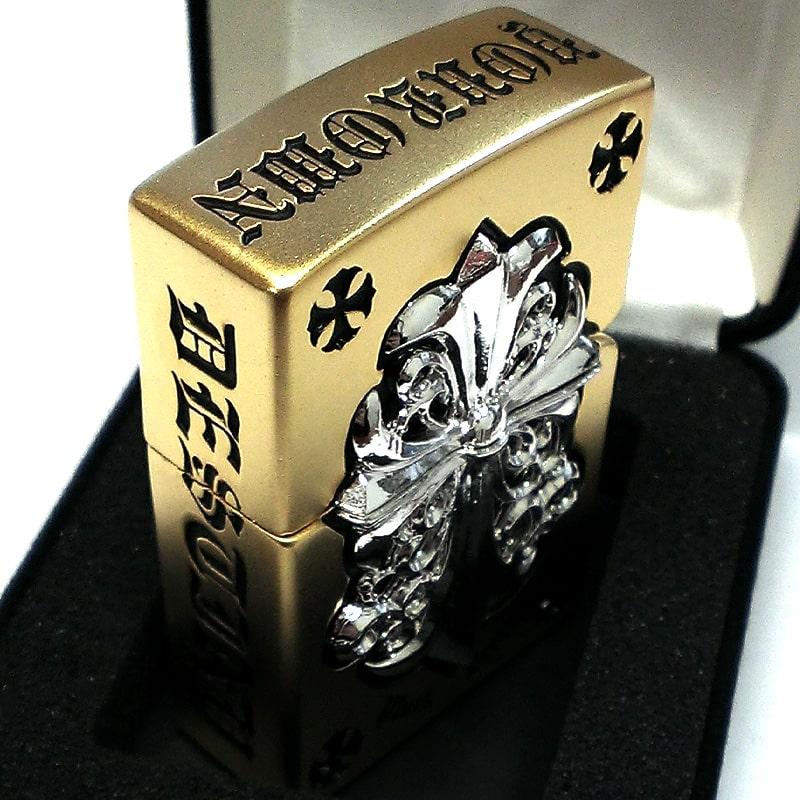 ZIPPO（ジッポー） ライター メタルジャケット 金銀 ジッポ ザイン 