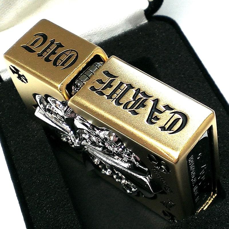 ZIPPO（ジッポー） ライター メタルジャケット 金銀 ジッポ ザイン