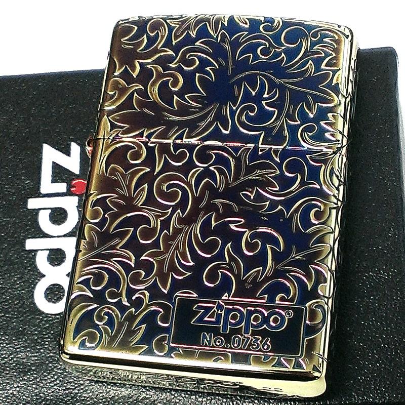 ZIPPO（ジッポー） 限定 唐草 ジッポ ライター オーロラ ゴールド