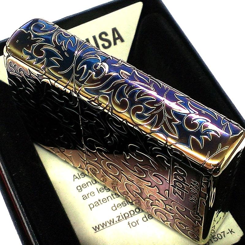 ZIPPO（ジッポー） 限定 唐草 ジッポ ライター オーロラ ゴールド