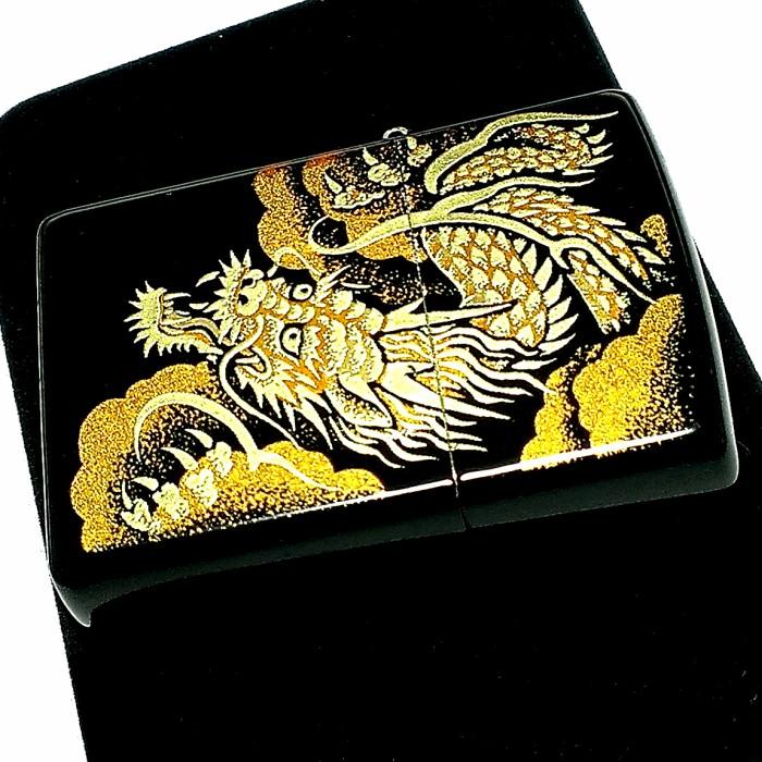 Zippo ライター 金 蒔絵 龍 ZIPPO ジッポー ライター 本金蒔絵 龍 伝統