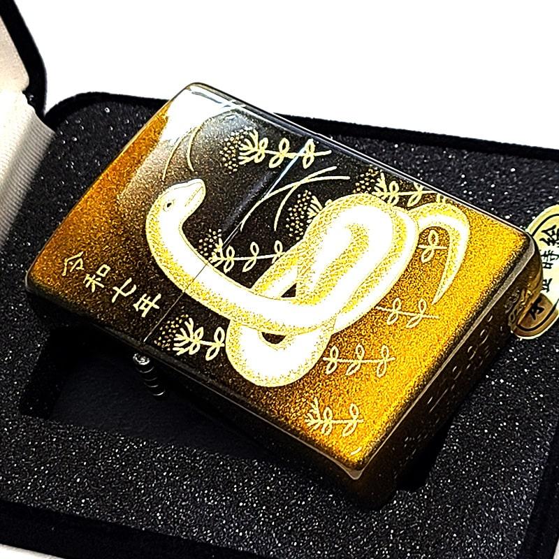 ZIPPO（ジッポー） ジッポ ライター 干支 巳 珍しい 和柄 金