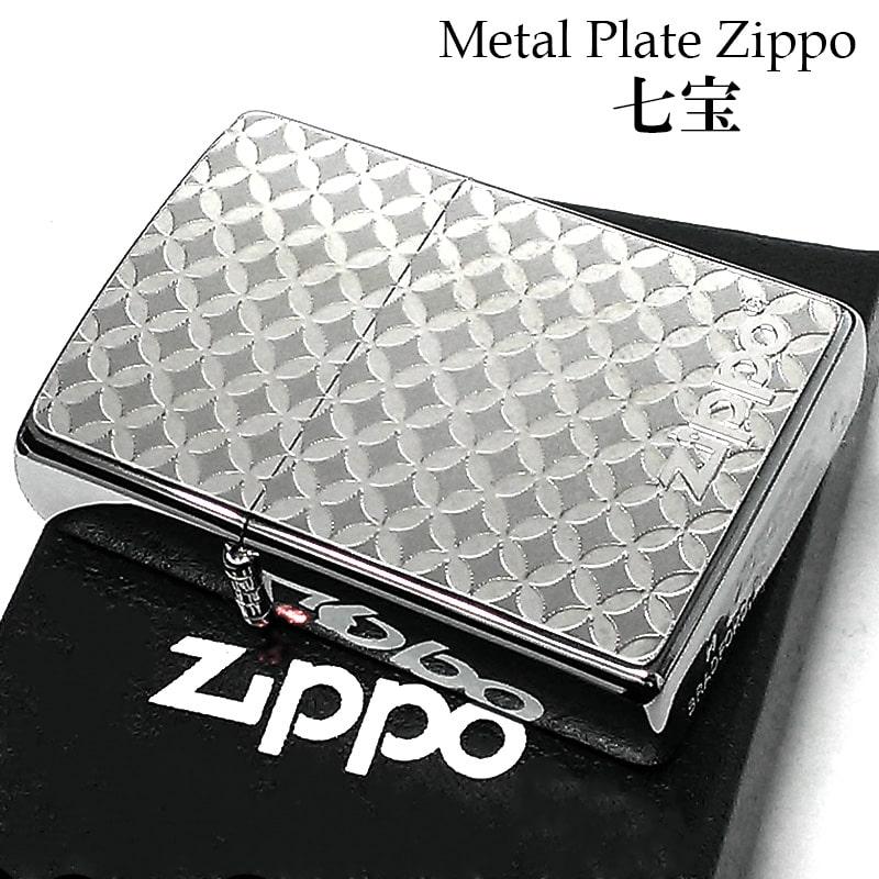 ZIPPO（ジッポー） ライター 七宝 メタルプレート 細密エッチング