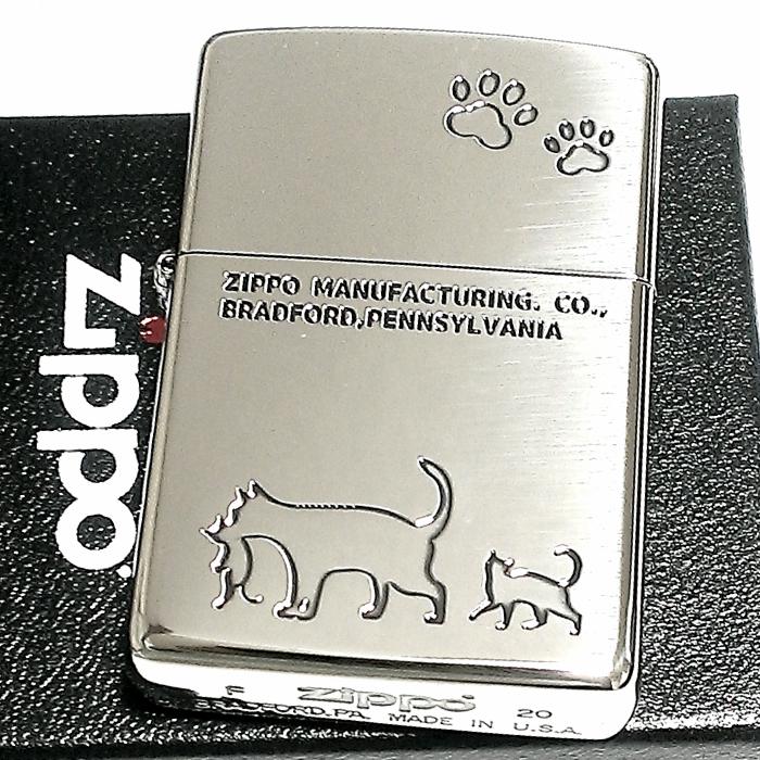 ZIPPO ライター 猫 ジッポ ニッケルメッキ いぶし仕上げ おしゃれ メンズ 銀 可愛い キャットシリーズ ギフト プレゼント  :2NI-CAT2:Zippoタバコケース喫煙具のハヤミ - 通販 - Yahoo!ショッピング