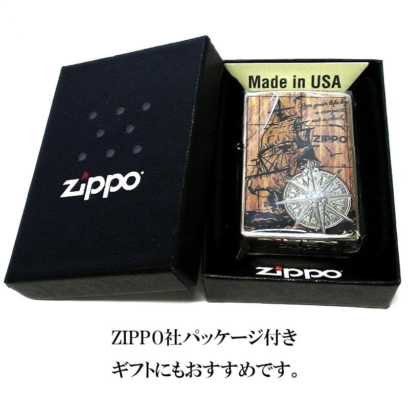 ZIPPO（ジッポー） かっこいい コンパス ジッポ ライター シルバー 