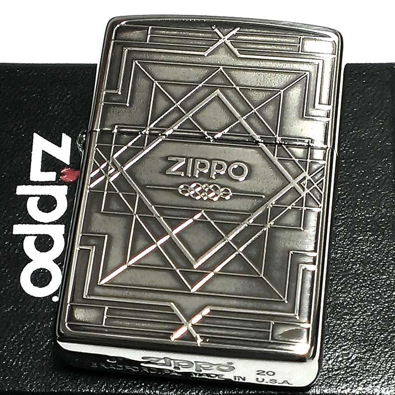 ZIPPO（ジッポー） ライター ジオメトリック シルバーいぶし ジッポ