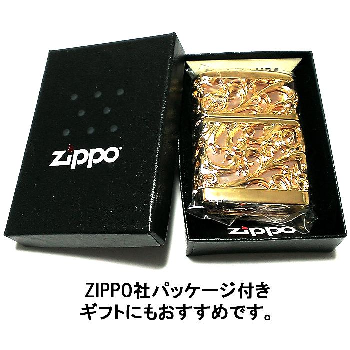 ZIPPO ライター 超重厚 メタルジャケット ゴールド 豪華 ジッポ デビル