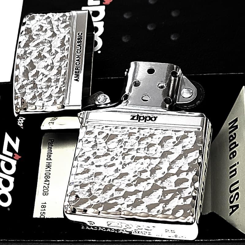 ZIPPO（ジッポー） ライター ハンマートーン 両面加工 ジッポ シルバー