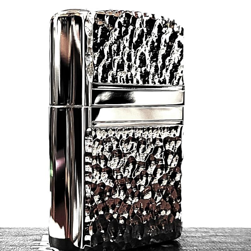 ZIPPO（ジッポー） ライター ハンマートーン 両面加工 ジッポ シルバー