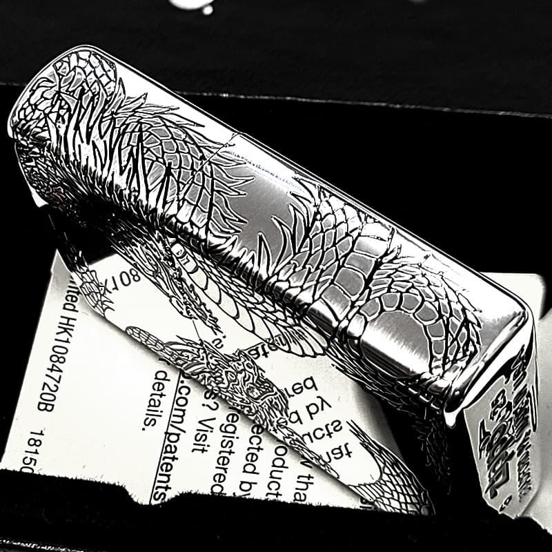 ZIPPO（ジッポー） 和柄 三面加工 双龍 ジッポ ライター ツイン