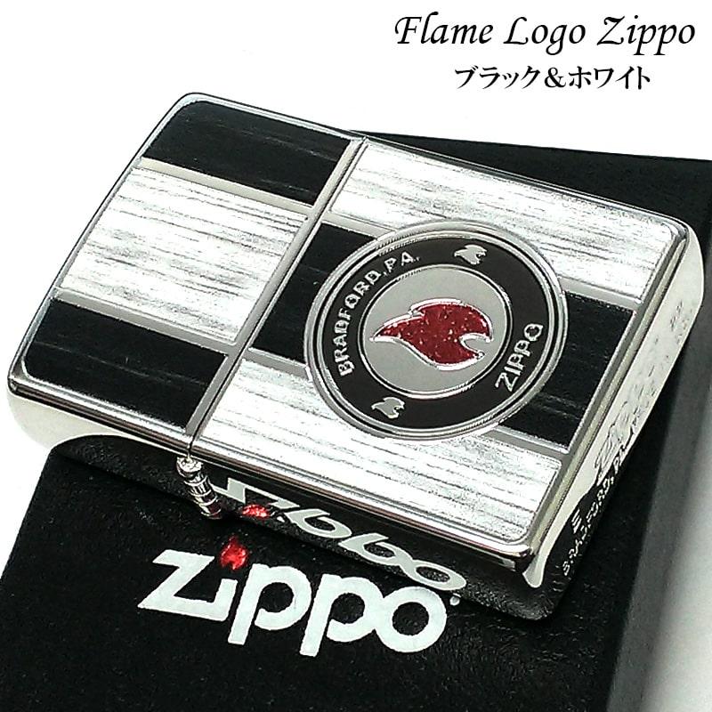 ZIPPO（ジッポー） 炎 フレーム ロゴ ジッポ ライター 木目調 