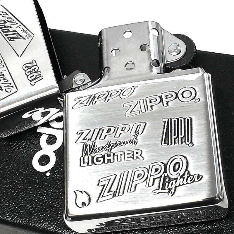 ZIPPO（ジッポー） ロゴ ライター 両面加工 かっこいい エッチング彫刻