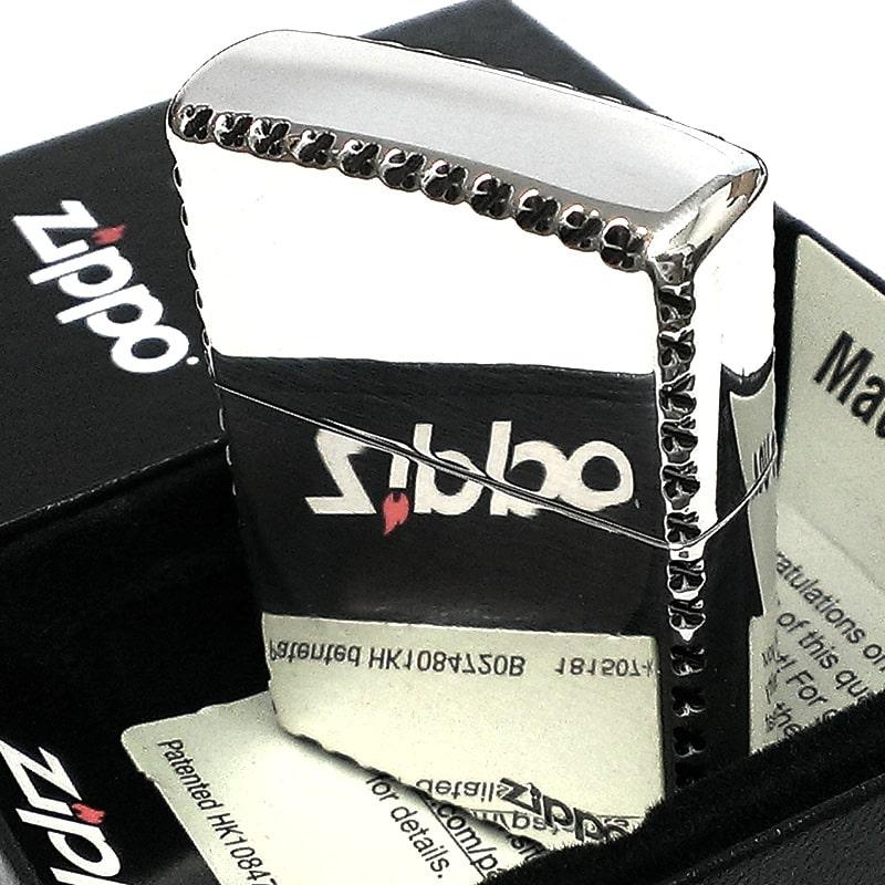 ZIPPO エングレーブ ロゴ ライター 渋い シンプル ジッポ 美しい